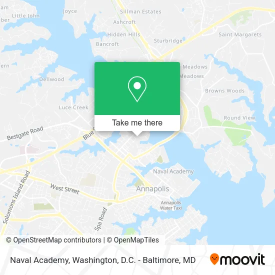 Naval Academy map