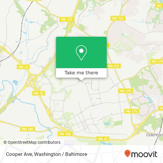 Mapa de Cooper Ave, Fort Meade, MD 20755