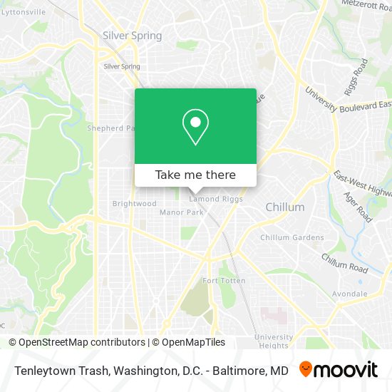 Mapa de Tenleytown Trash