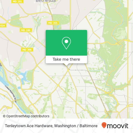 Mapa de Tenleytown Ace Hardware, 4500 Wisconsin Ave NW