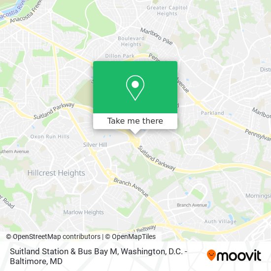 Mapa de Suitland Station & Bus Bay M