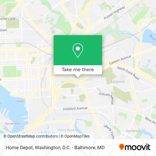 Home Depot map