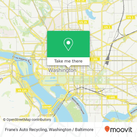 Frane's Auto Recycling, 482 14th St NW map