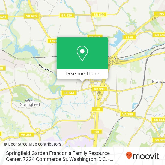 Springfield Garden Franconia Family Resource Center, 7224 Commerce St map