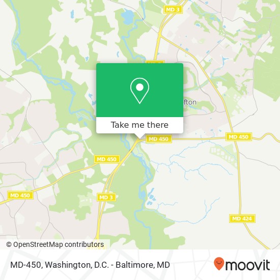 Mapa de MD-450, Crofton, MD 21114