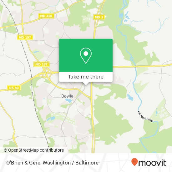 Mapa de O'Brien & Gere, 4201 Mitchellville Rd