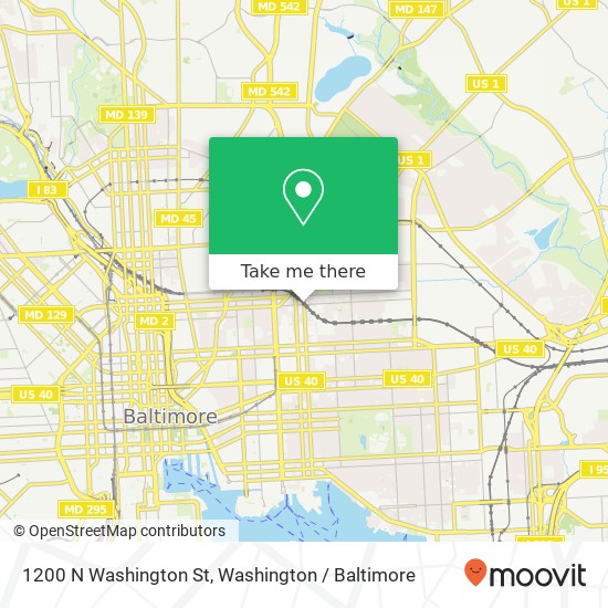 1200 N Washington St, Baltimore, MD 21213 map