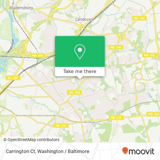 Carrington Ct, Capitol Heights, MD 20743 map