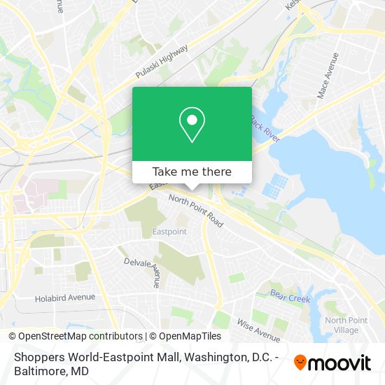 Shoppers World-Eastpoint Mall map