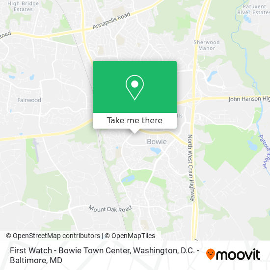 First Watch - Bowie Town Center map