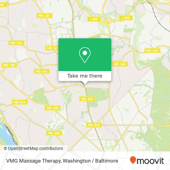 Mapa de VMG Massage Therapy, 6831 Wisconsin Ave