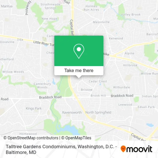 Talltree Gardens Condominiums map