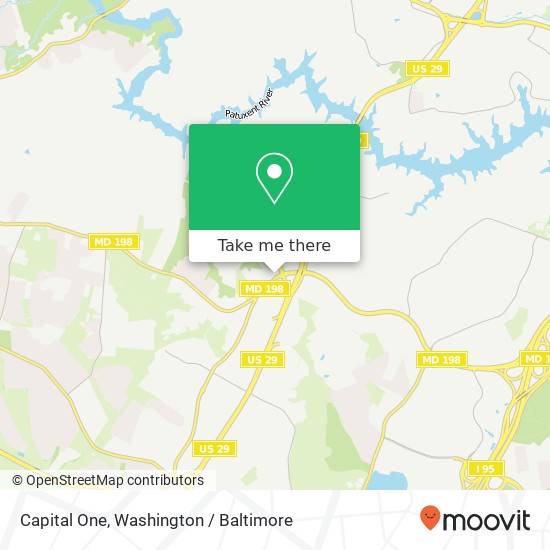 Capital One, 15664 Old Columbia Pike map