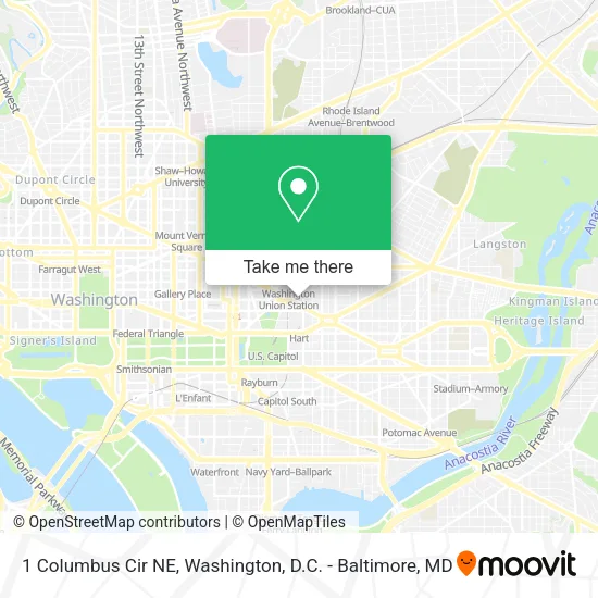 1 Columbus Cir NE map