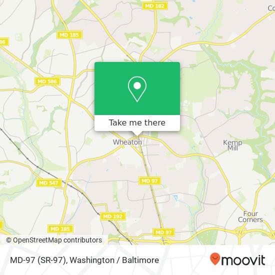 MD-97 (SR-97), Silver Spring (WHEATON), <B>MD< / B> 20902 map