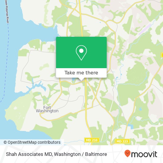 Mapa de Shah Associates MD, 950 E Swan Creek Rd