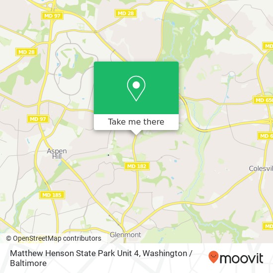 Matthew Henson State Park Unit 4, Layhill Rd map