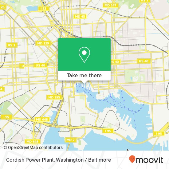 Mapa de Cordish Power Plant, 621 E Pratt St