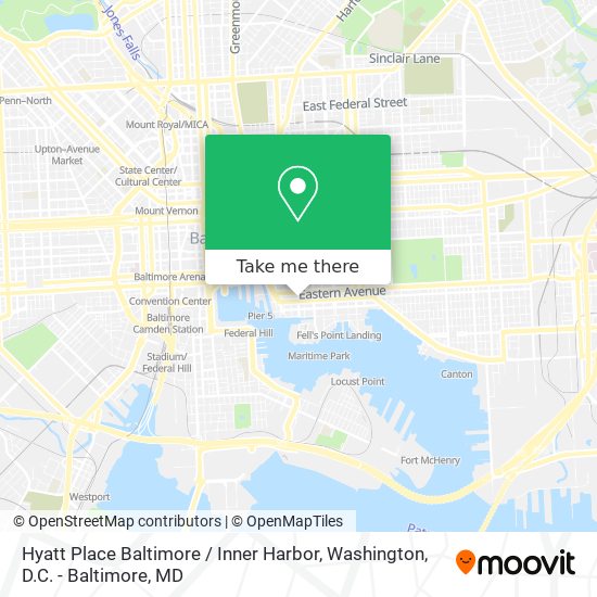 Hyatt Place Baltimore / Inner Harbor map
