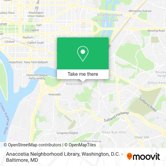 Mapa de Anacostia Neighborhood Library