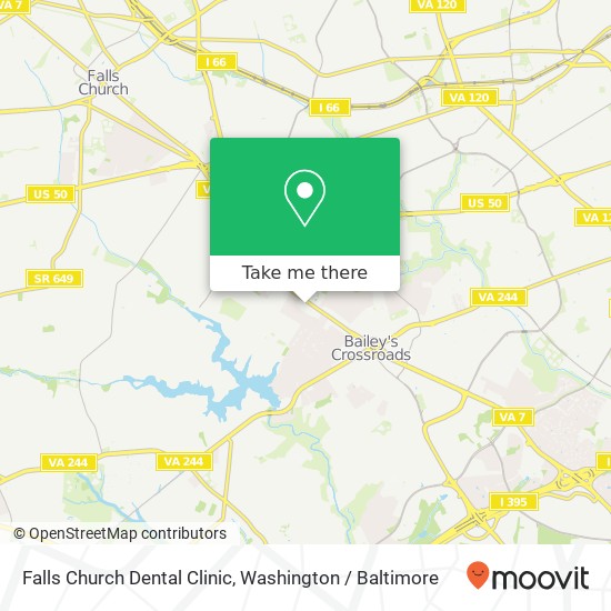 Mapa de Falls Church Dental Clinic, 6041 Leesburg Pike