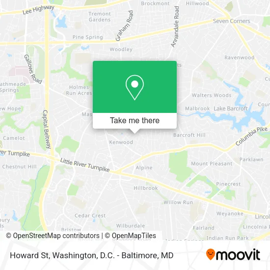 Mapa de Howard St