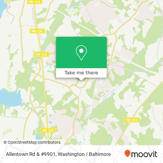 Allentown Rd & #9901 map