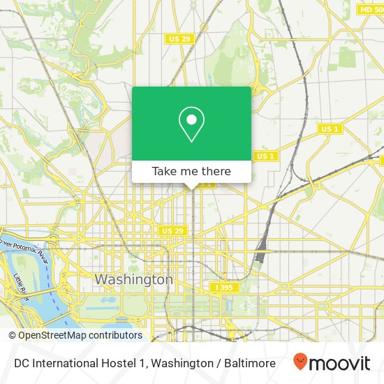 Mapa de DC International Hostel 1