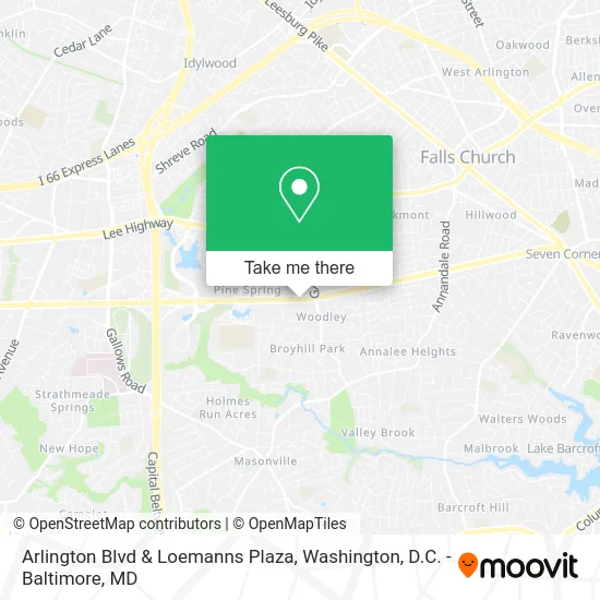 Arlington Blvd & Loemanns Plaza map