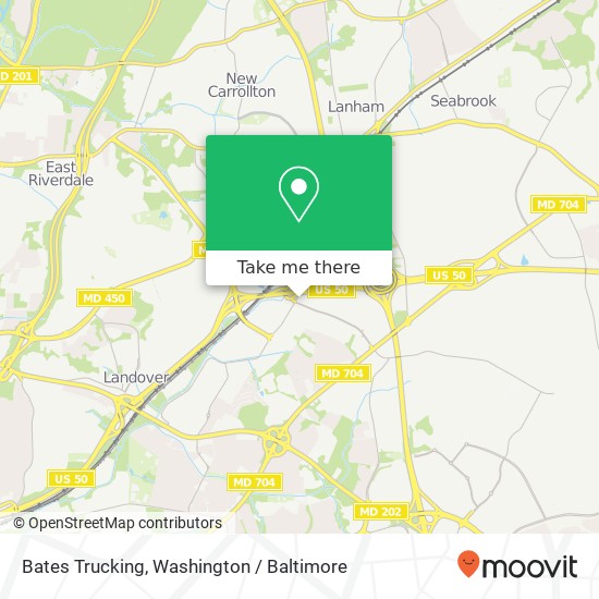 Mapa de Bates Trucking, 8210 Ardwick Ardmore Rd
