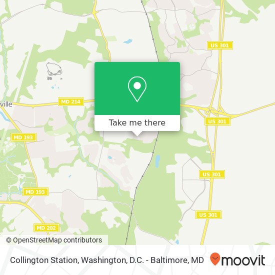 Mapa de Collington Station, Bowie, MD 20721