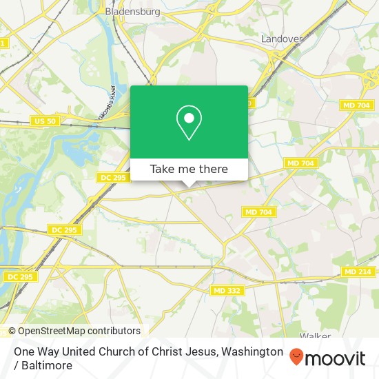 One Way United Church of Christ Jesus, 5348 Sheriff Rd map