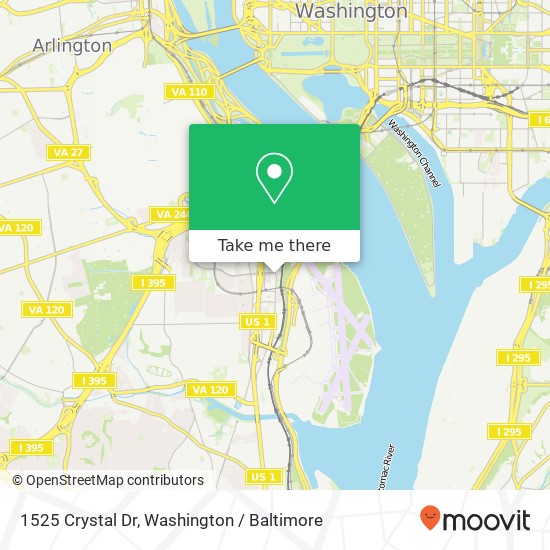 1525 Crystal Dr, Arlington, VA 22202 map