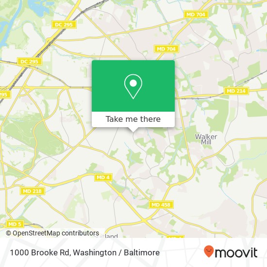 1000 Brooke Rd, Capitol Heights, MD 20743 map