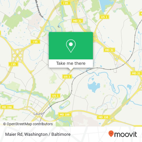 Mapa de Maier Rd, Laurel, MD 20723