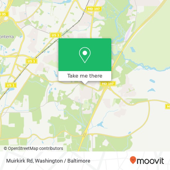 Mapa de Muirkirk Rd, Laurel (MONTPELIER), MD 20708