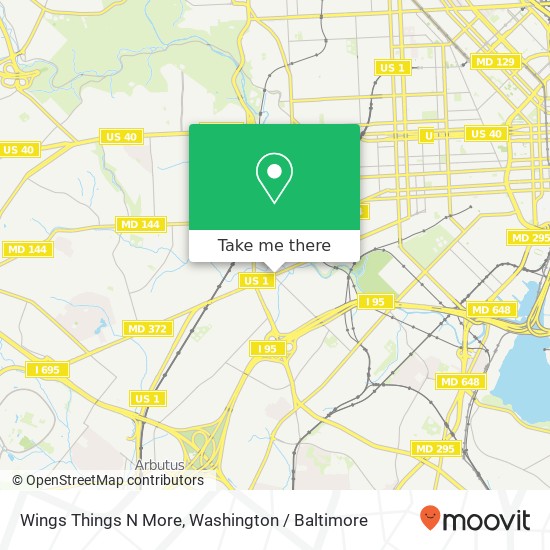 Mapa de Wings Things N More, 3170 Wilkens Ave