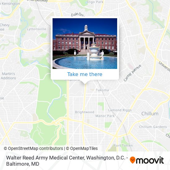 Walter Reed Army Medical Center map