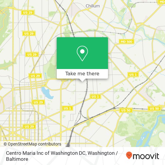 Centro Maria Inc of Washington DC, 650 Jackson St NE map