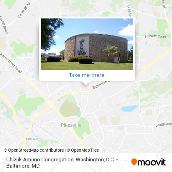 Mapa de Chizuk Amuno Congregation