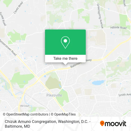 Chizuk Amuno Congregation map
