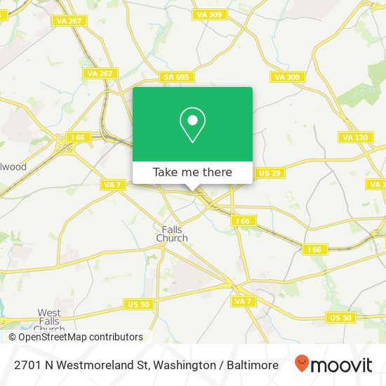 Mapa de 2701 N Westmoreland St, Arlington, VA 22213