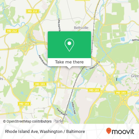 Rhode Island Ave, College Park, MD 20740 map