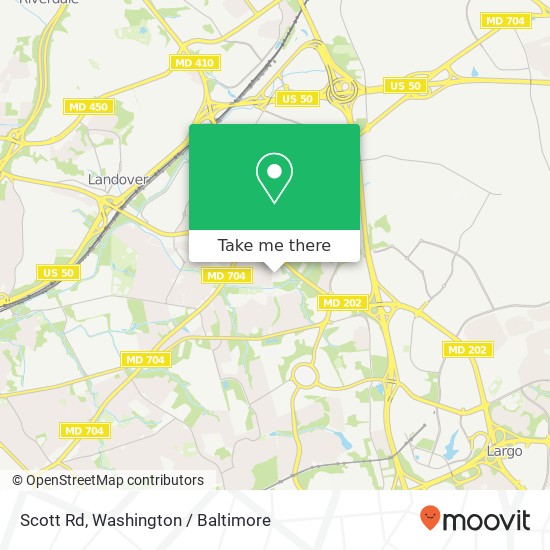 Mapa de Scott Rd, Hyattsville, MD 20785