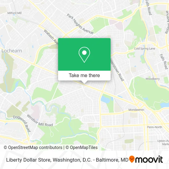 Liberty Dollar Store map
