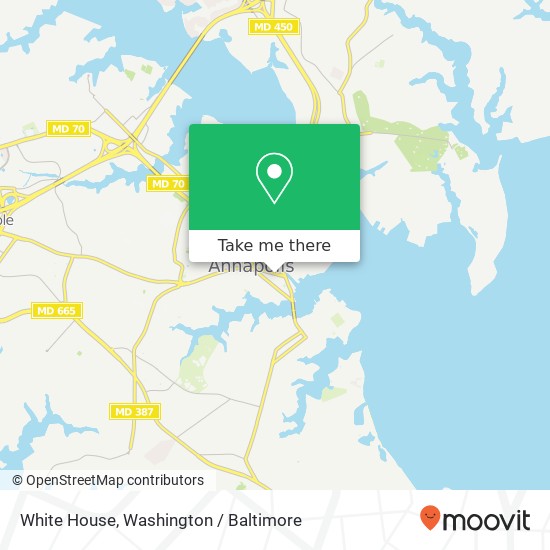 White House, 129 Main St map