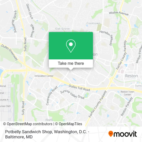 Mapa de Potbelly Sandwich Shop