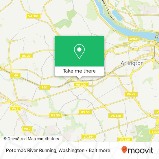 Mapa de Potomac River Running, 4501 N Fairfax Dr