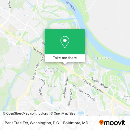 Bent Tree Ter map