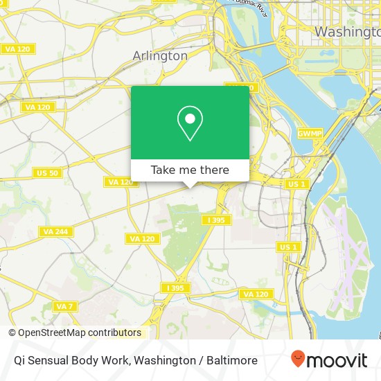 Qi Sensual Body Work, 1850 Columbia Pike map